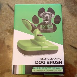 Mighty paw self cleaning brush
